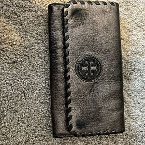 Tory Burch Black Leather Wallet